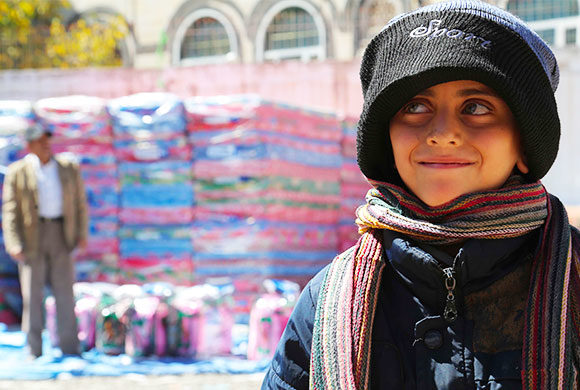 Hiver Yémen : Distribution de packs hiver
