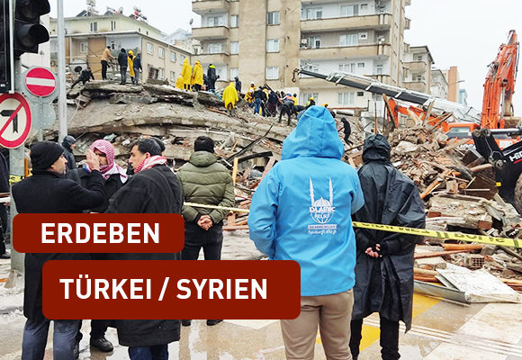 Notfall heftige Erdbeben in der Türkei und Syrien